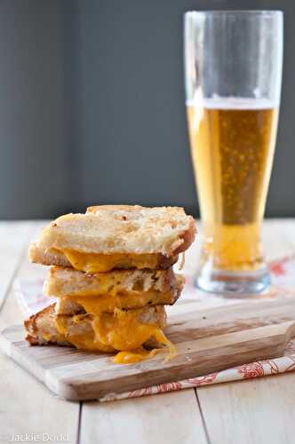 Brown Butter Grilled Beer Cheese Sandwich