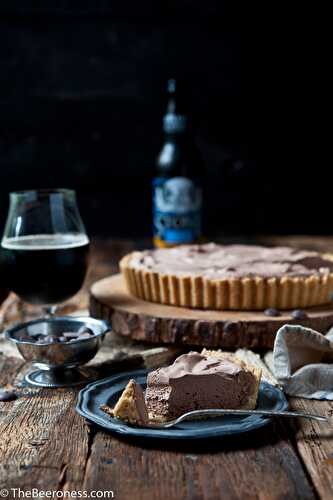 Chocolate Porter Mousse Tart with Potato Chip Crust - The Beeroness