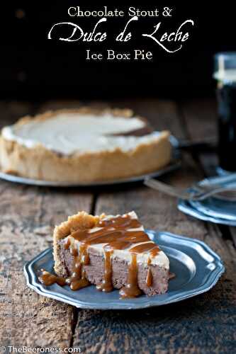 Chocolate Stout and Dulce de Leche Ice Box Pie - The Beeroness