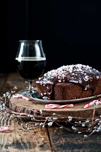 Chocolate Stout Candy Cane Cake & Christmas Beers - The Beeroness