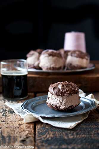 Chocolate Stout Ice Cream Sandwiches  - The Beeroness