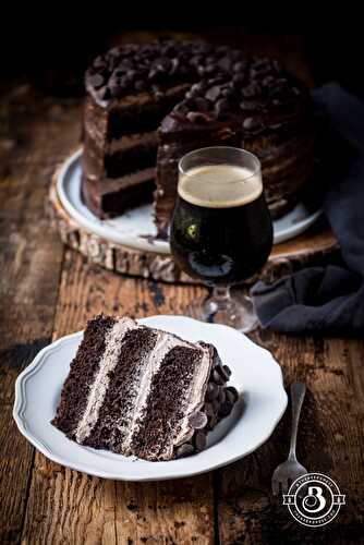 Drunk Diablo: Chocolate Stout Devils Food Cake with Mexican Hot Chocolate Frosting - The Beeroness