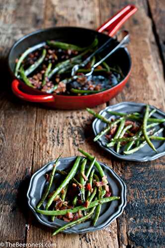 Green Beans with Bacon and Beer Glaze - The Beeroness