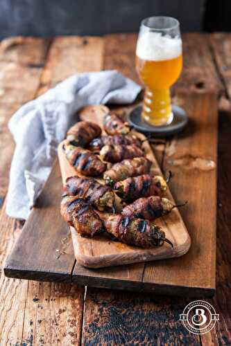 Grilled Beer Cheese Stuffed Bacon Wrapped Jalapeños & A Grill Giveaway! - The Beeroness