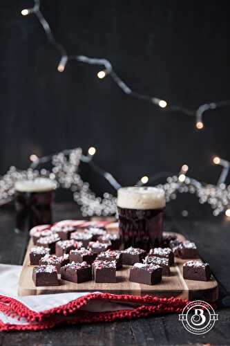Holiday Ale Candy Cane Truffle Fudge - The Beeroness