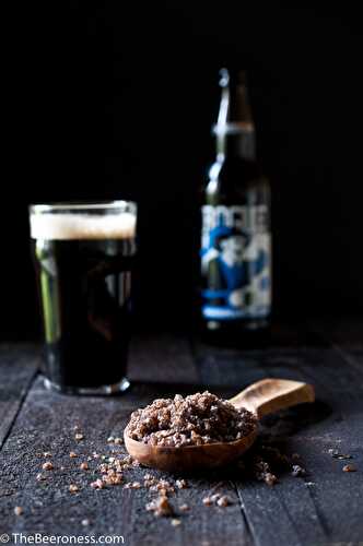 Homemade Stout Beer Salt - The Beeroness
