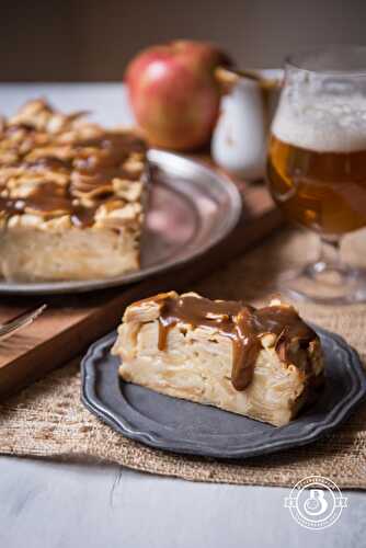 Invisible Apple Cake with Beer Caramel Sauce - The Beeroness