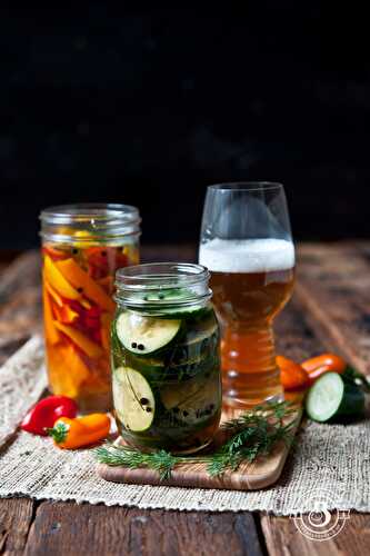 IPA Pickles and Pickled Sweet Peppers - The Beeroness