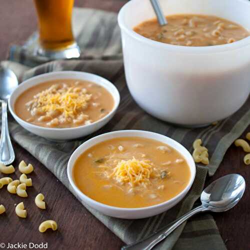 Mac And Beer Cheese Soup