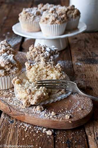 New York Beer Crumb Cake Muffins - The Beeroness