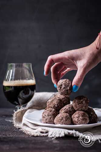 No Bake Pretzel and Bourbon Beer Balls - The Beeroness