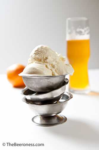 Orange Saison Sour Cream Ice Cream  - The Beeroness