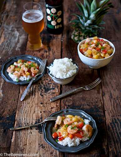 Pineapple Habanero IPA Shrimp - The Beeroness
