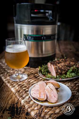 Pink Peppercorn Sous Vide Pork Loin + Win a PicoBrew Beer Maker and Sous Vide Machine! - The Beeroness