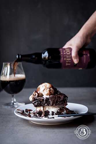 Ridiculous Chocolate Stout Brownie Sundaes (for two) - The Beeroness