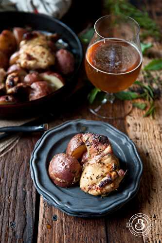 Rosemary Beer Chicken and Skillet Potatoes - The Beeroness