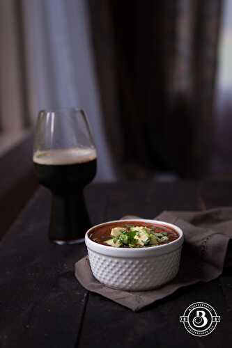 Slow Cooker Gojuchang Stout Black Bean Soup - The Beeroness