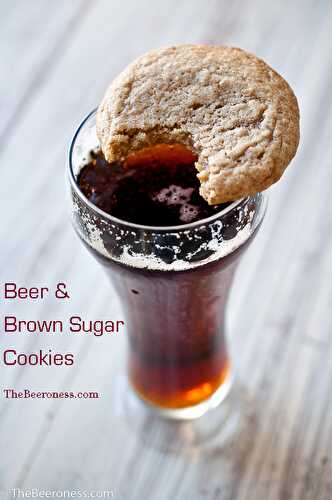 Soft Batch Beer and Brown Sugar Cookies