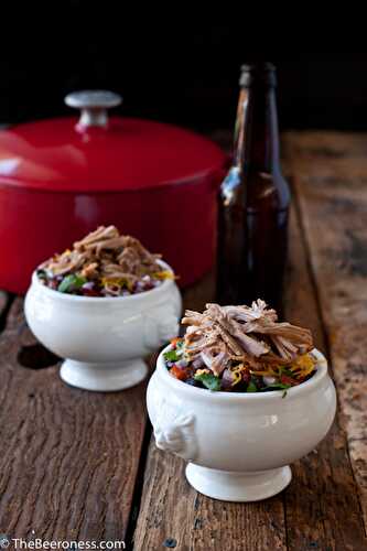 Stout Braised Pulled Pork Chili  - The Beeroness