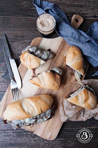 Stout French Onion Soup Beef Sandwiches - The Beeroness