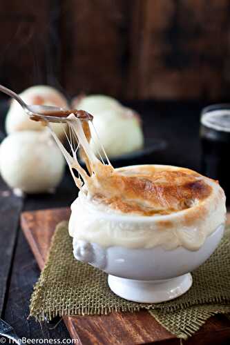 Stout French Onion Soup - The Beeroness