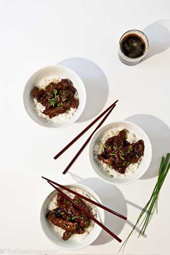 Stout Mongolian Beef - The Beeroness