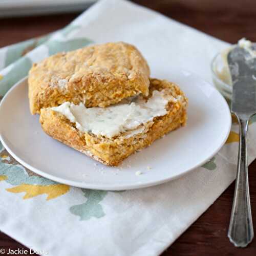 Sweet Potato Beer Biscuits With Maple Sage Butter