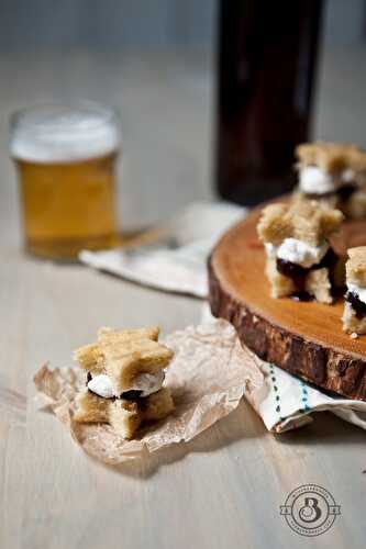 Vanilla Beer Cake Bites with Blueberry Filling - The Beeroness