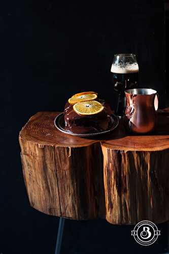 Vanilla Orange Hefe Pound Cake with Espresso Stout Ganache - The Beeroness