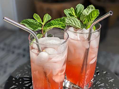 Strawberry Jalapeno Mojitos