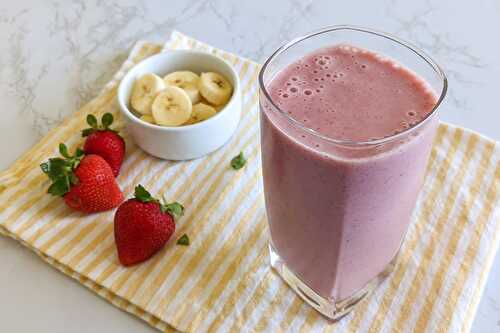 Healthy Strawberry And Banana Smoothie