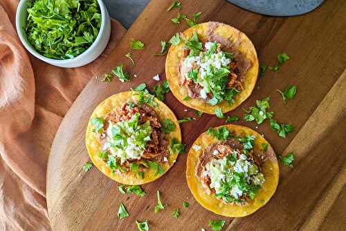 Chicken Tinga Tostada Recipe