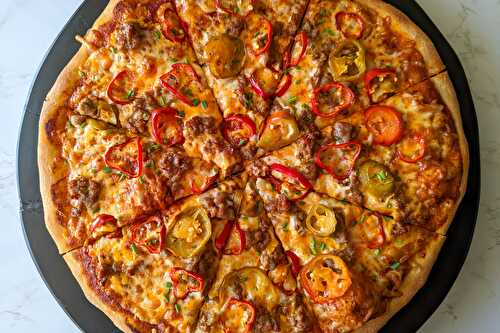 Spicy Sausage and Pepper Pizza