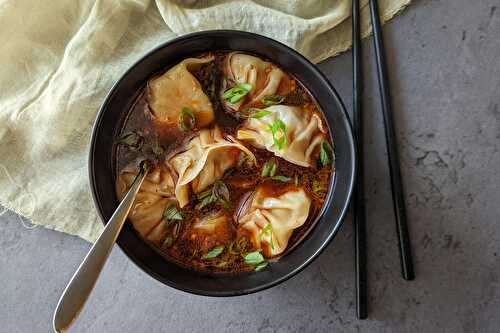 Spicy Szechuan Dumpling Soup