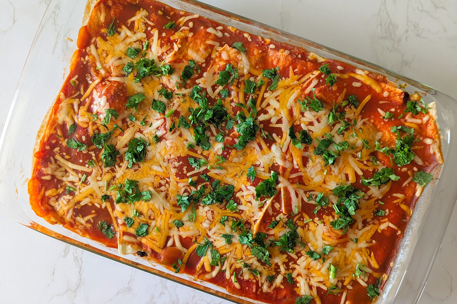Easy Chicken Enchilada Casserole