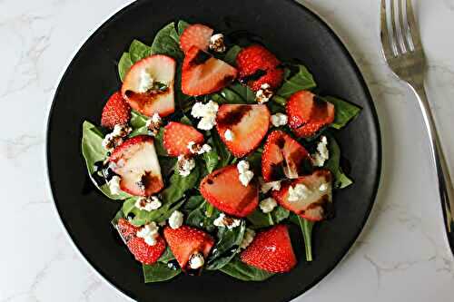 Strawberry Spinach Goat Cheese Salad
