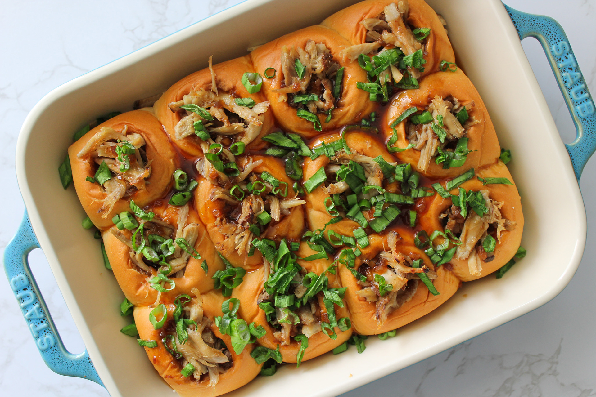 Teriyaki Pulled Pork Pull Apart Sliders