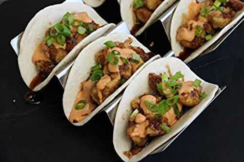 Asian Inspired Fried Chicken Tacos