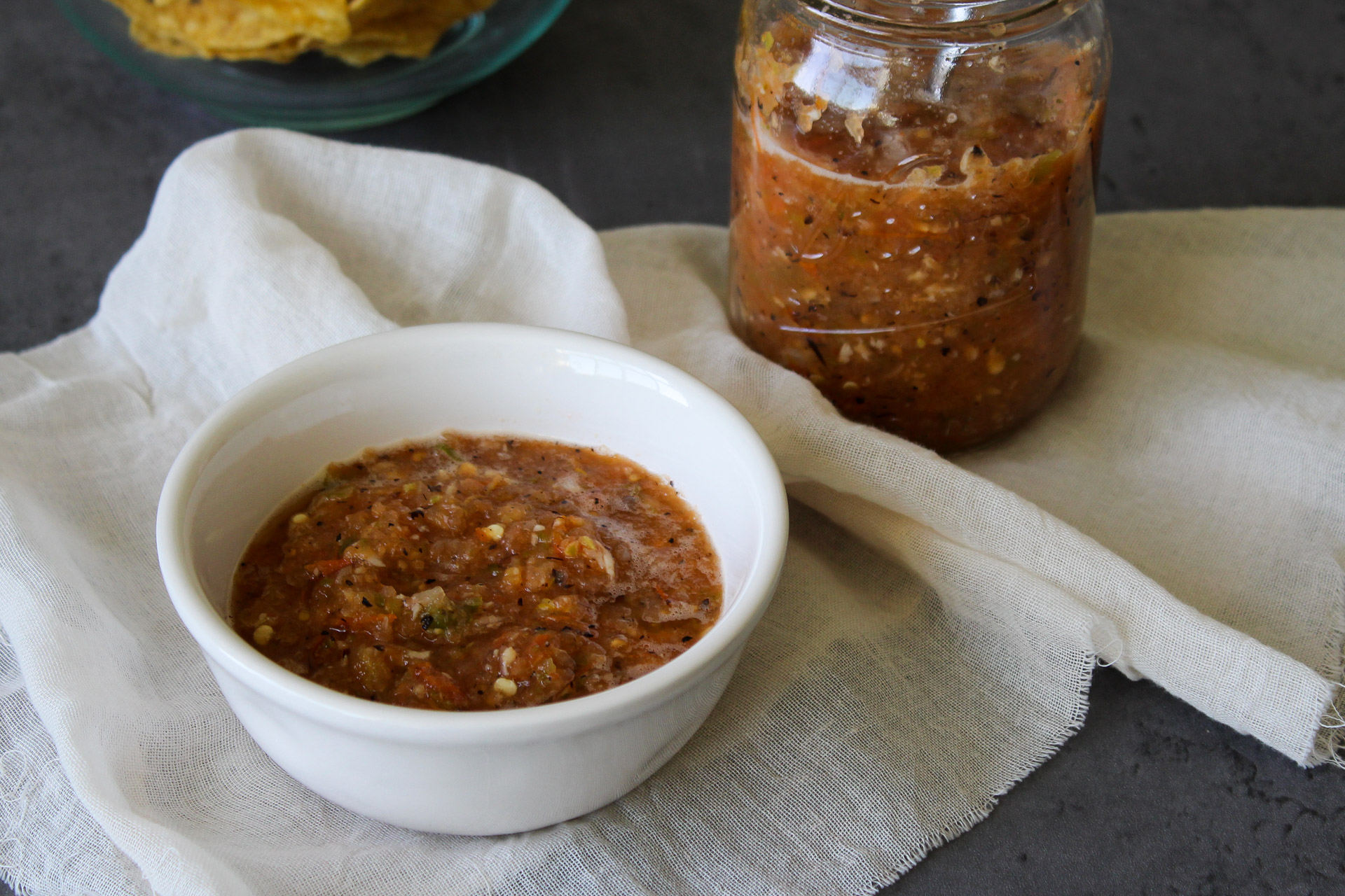 Homemade Fire Roasted Salsa