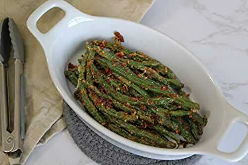Oven Roasted Parmesan Green Beans