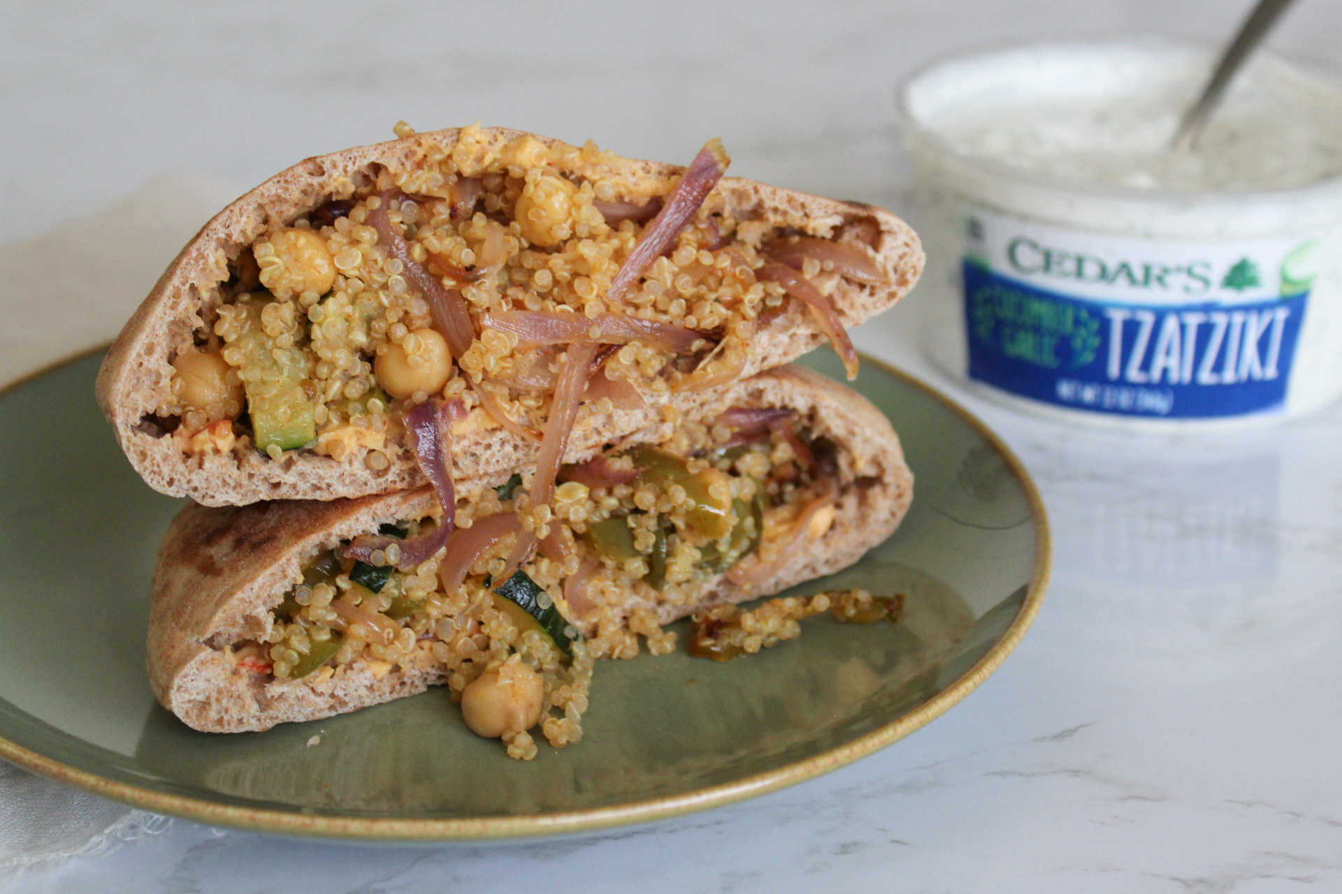 Roasted Veggie Pita Pockets