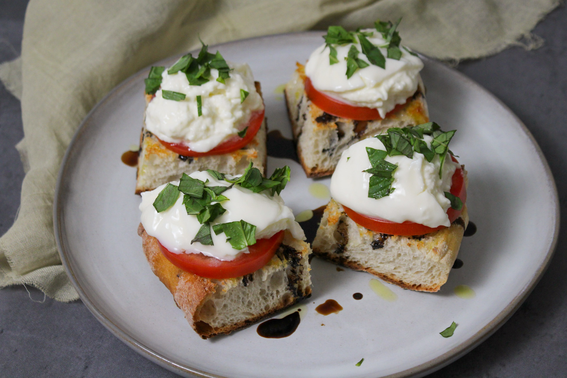 Burrata Toast Appetizer