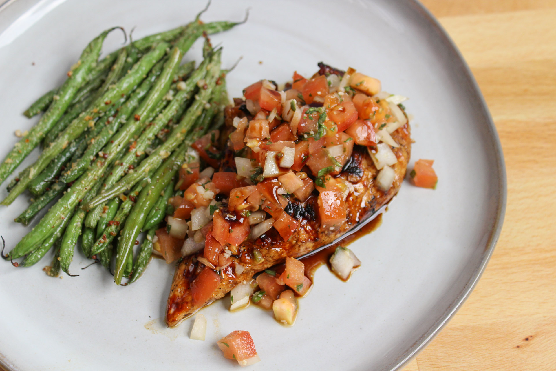 Grilled Balsamic Bruschetta Chicken