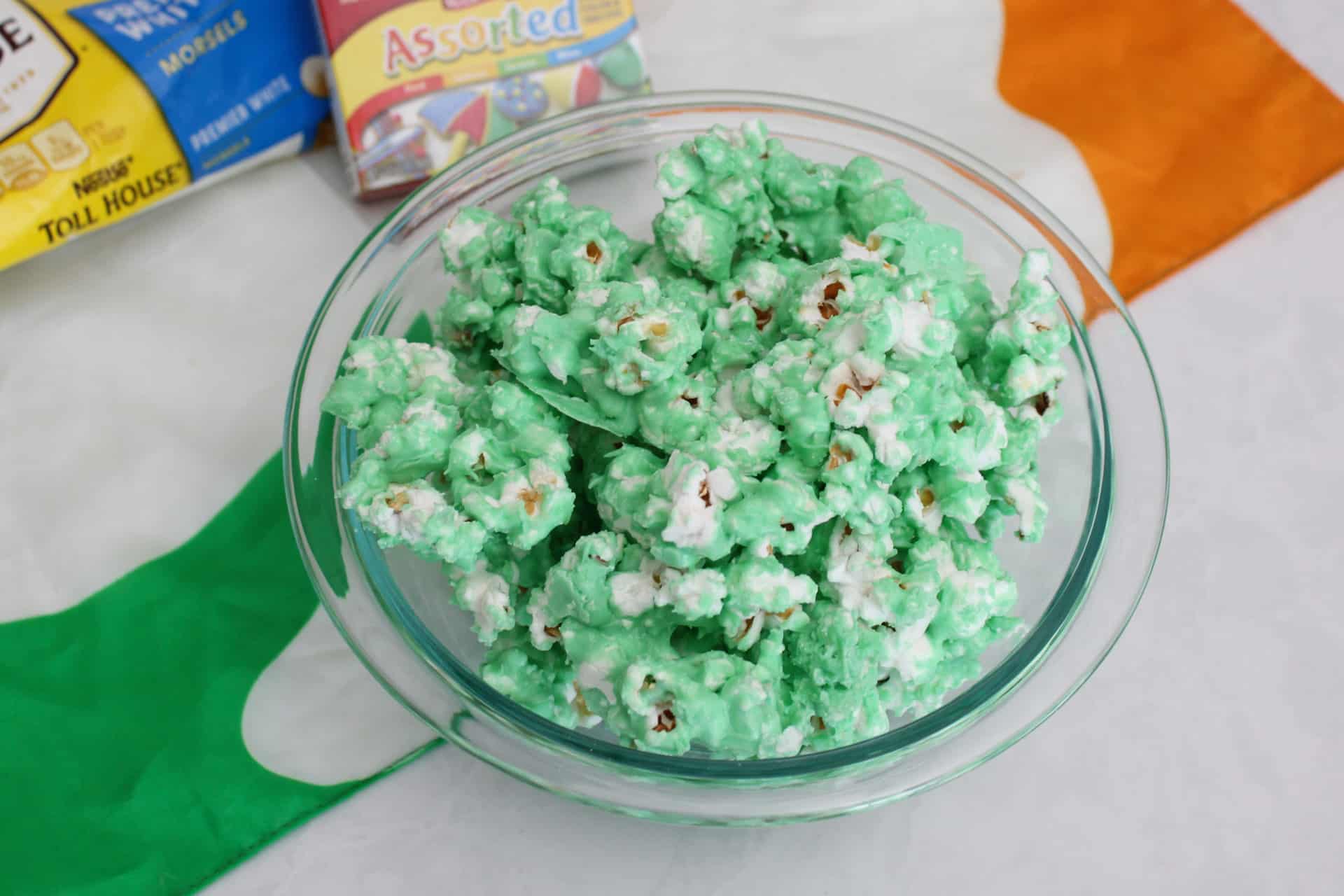 St. Patty’s Day Chocolate Covered Popcorn Recipe