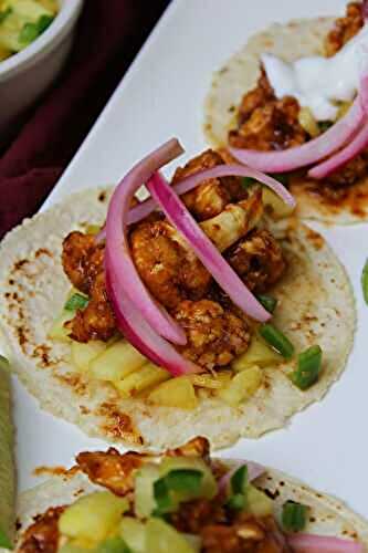 Spicy Air Fryer Cauliflower Tacos