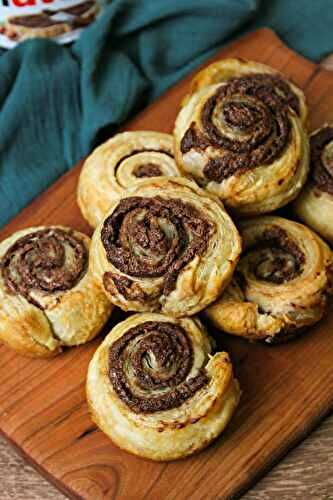 Nutella Puff Pastry Swirls