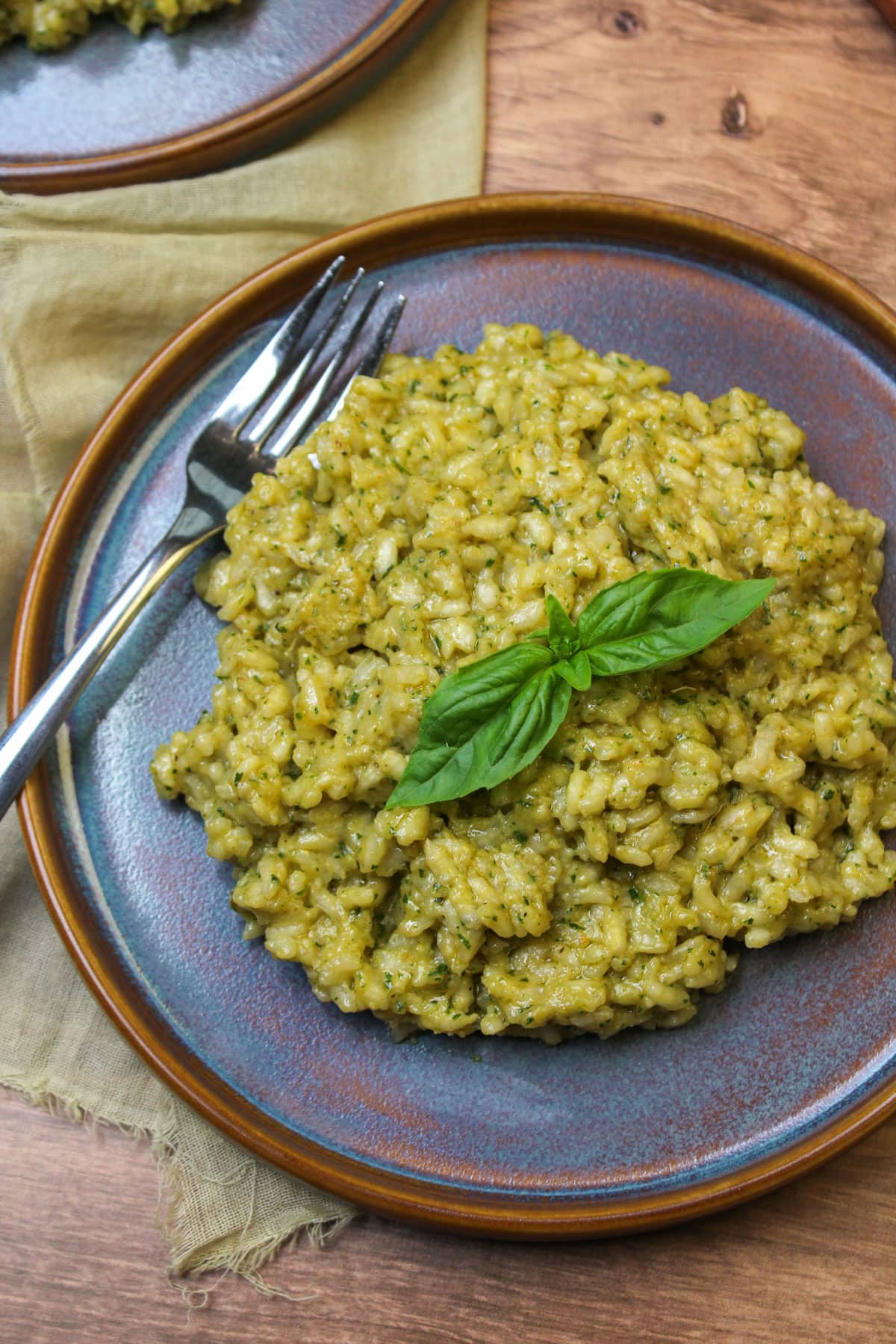 Creamy Risotto With Homemade Pesto