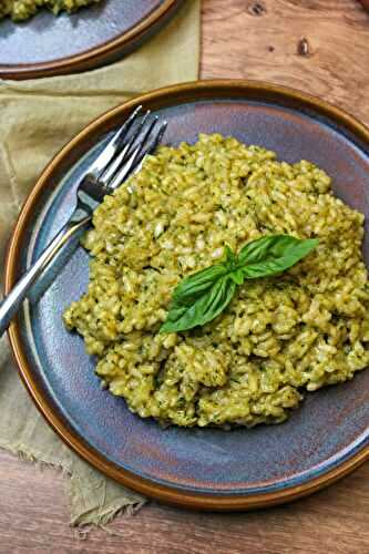 Creamy Risotto With Homemade Pesto