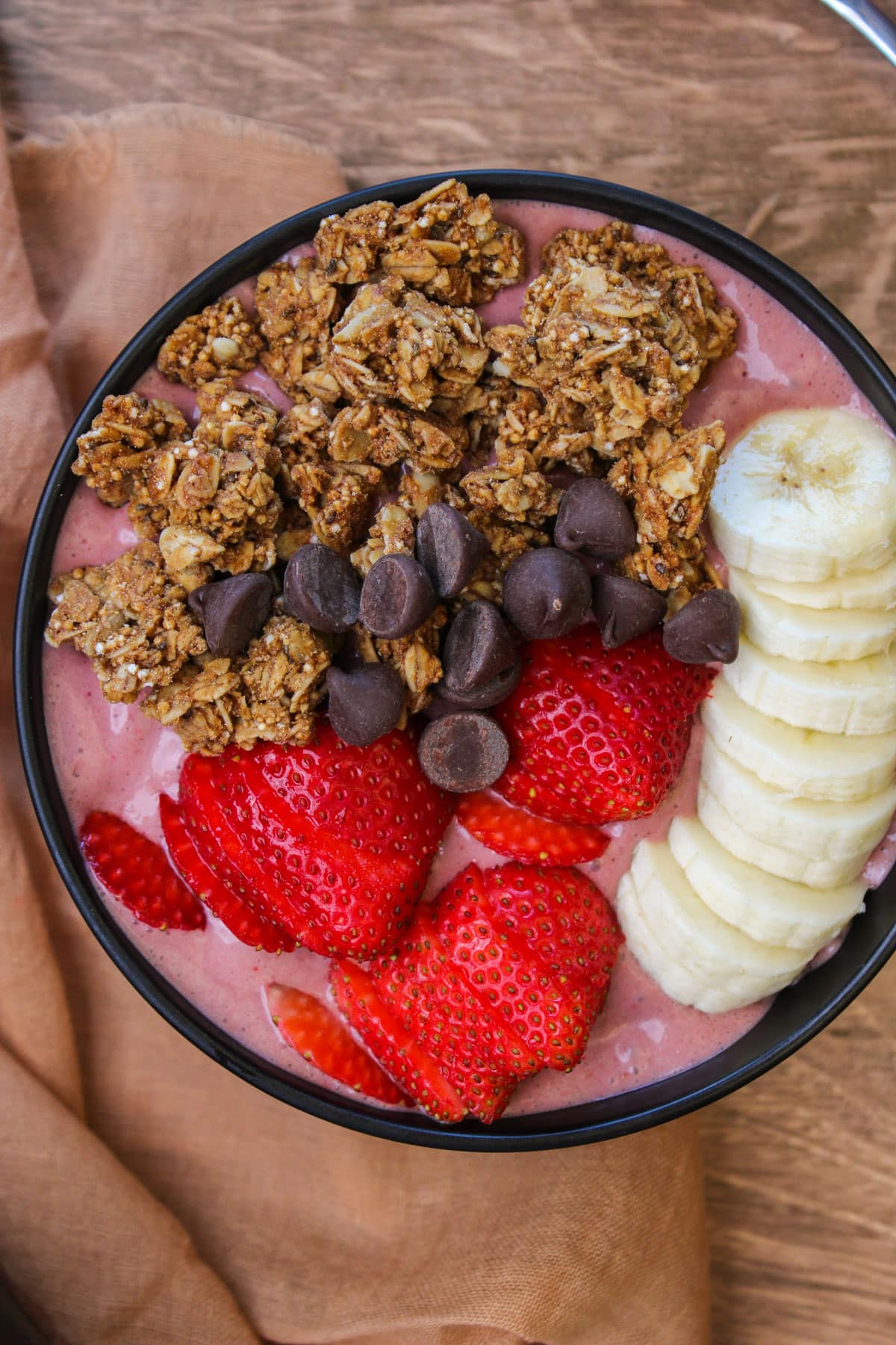 High Protein Chocolate Peanut Butter Acai Bowl