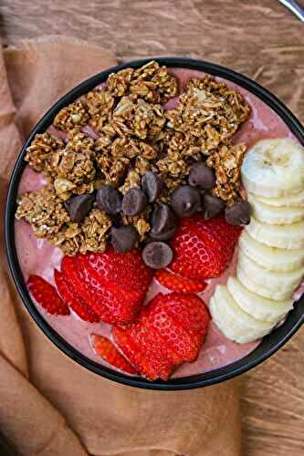 High Protein Chocolate Peanut Butter Acai Bowl
